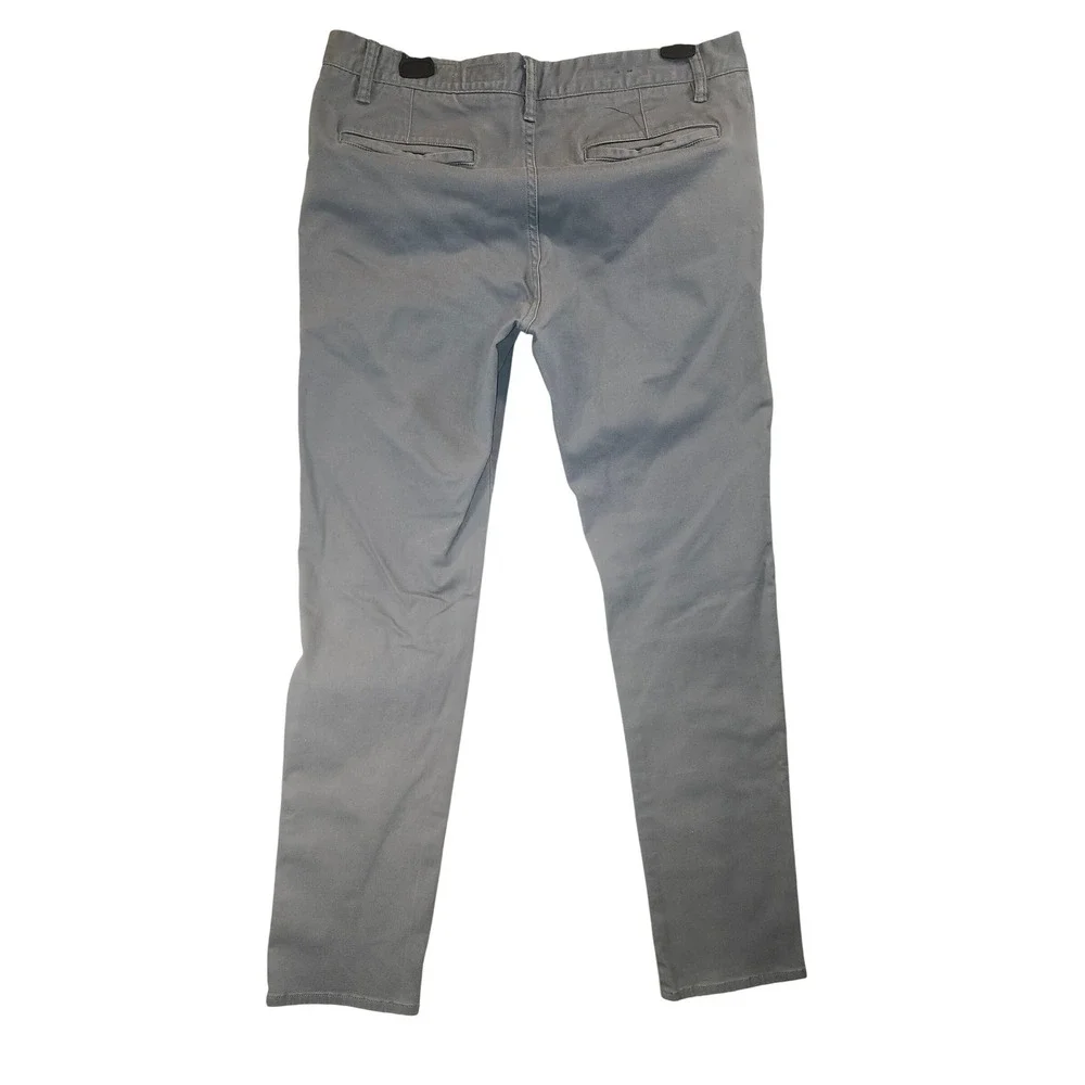 AllSaints Stove Skinny Fit Grey Button Fly Pants Mens W33x30